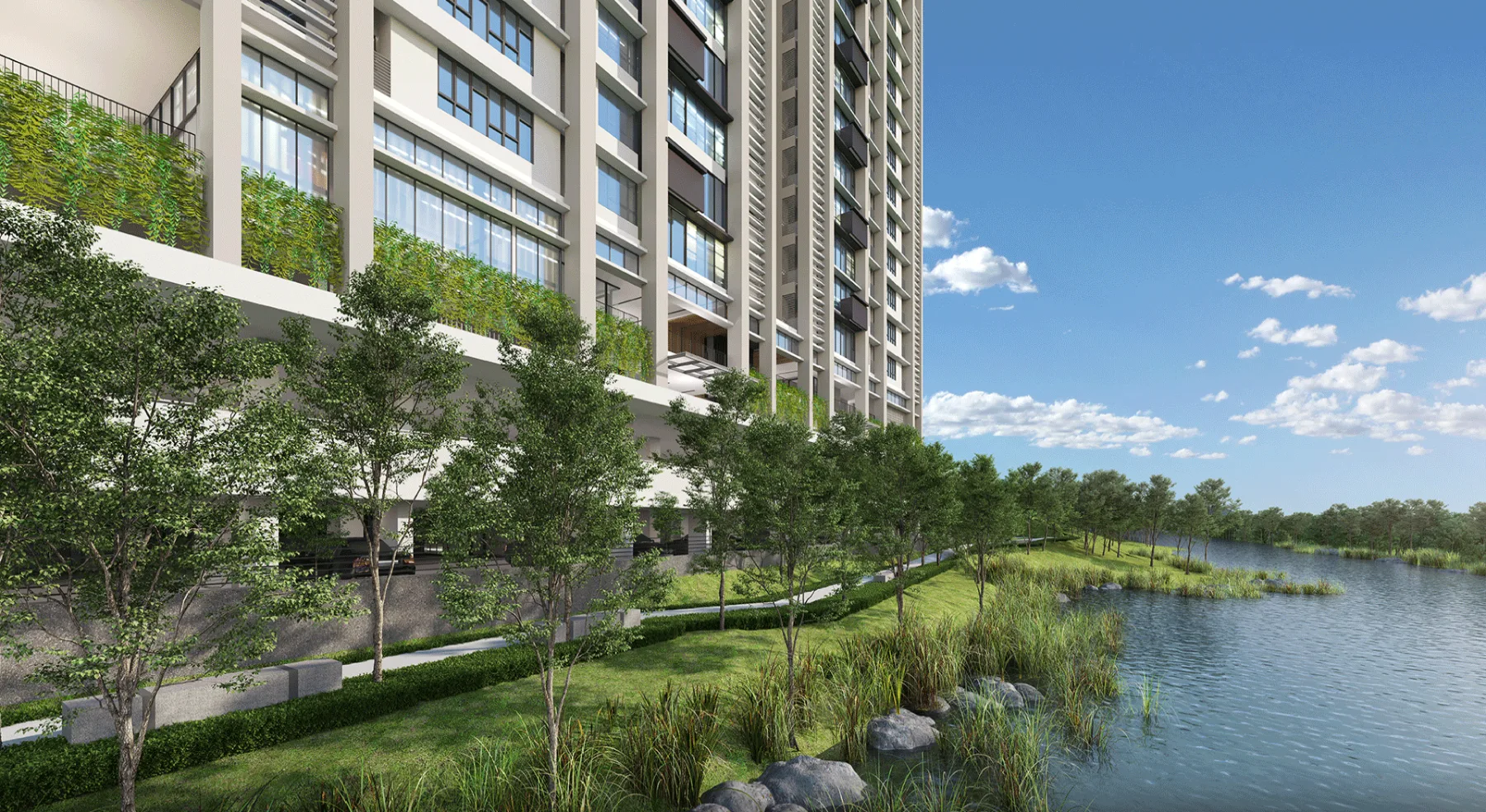 Stellar Damansara riverwalk along the site, artist's impression