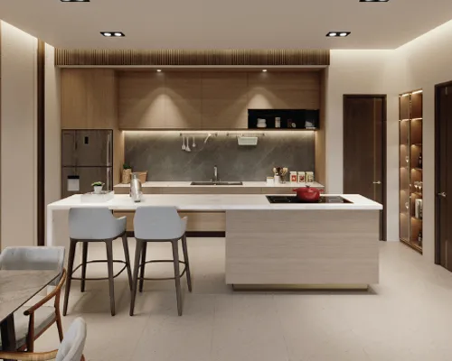 Stellar Damansara kitchen with island, artist's impression