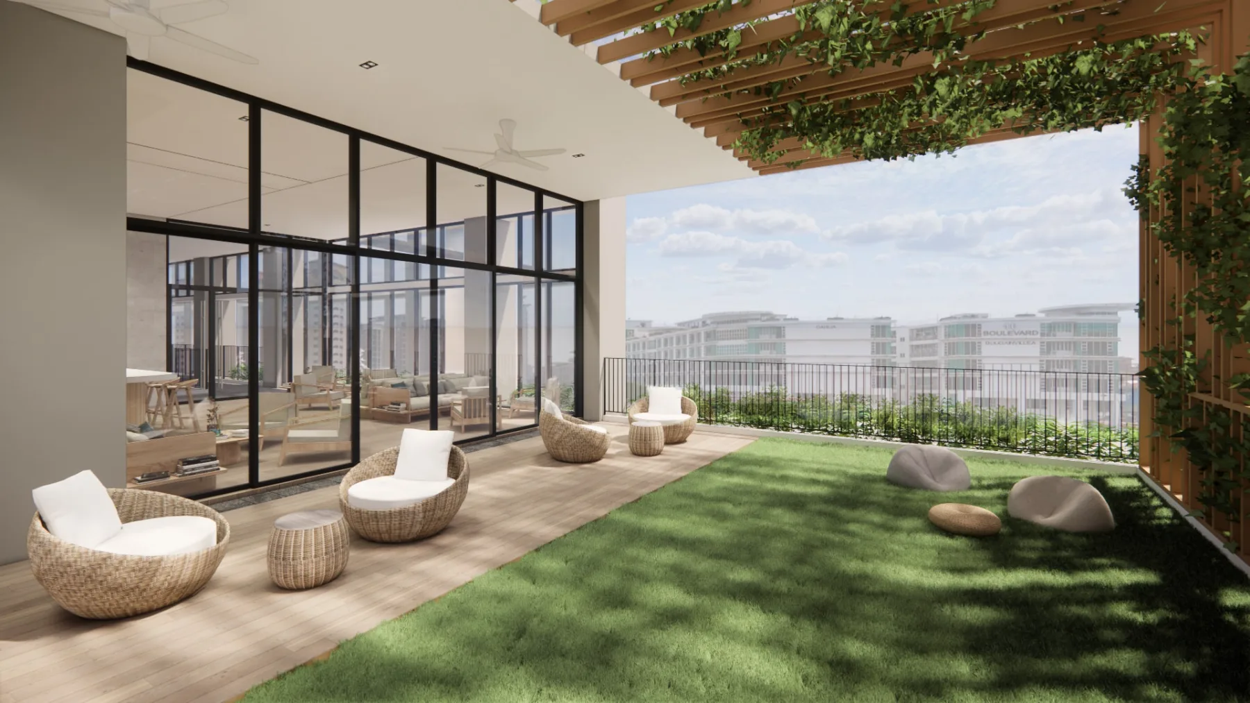 Stellar Damansara garden lounge, artist's impression
